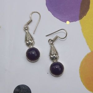 'Royal Plum' Fashion Earrings
